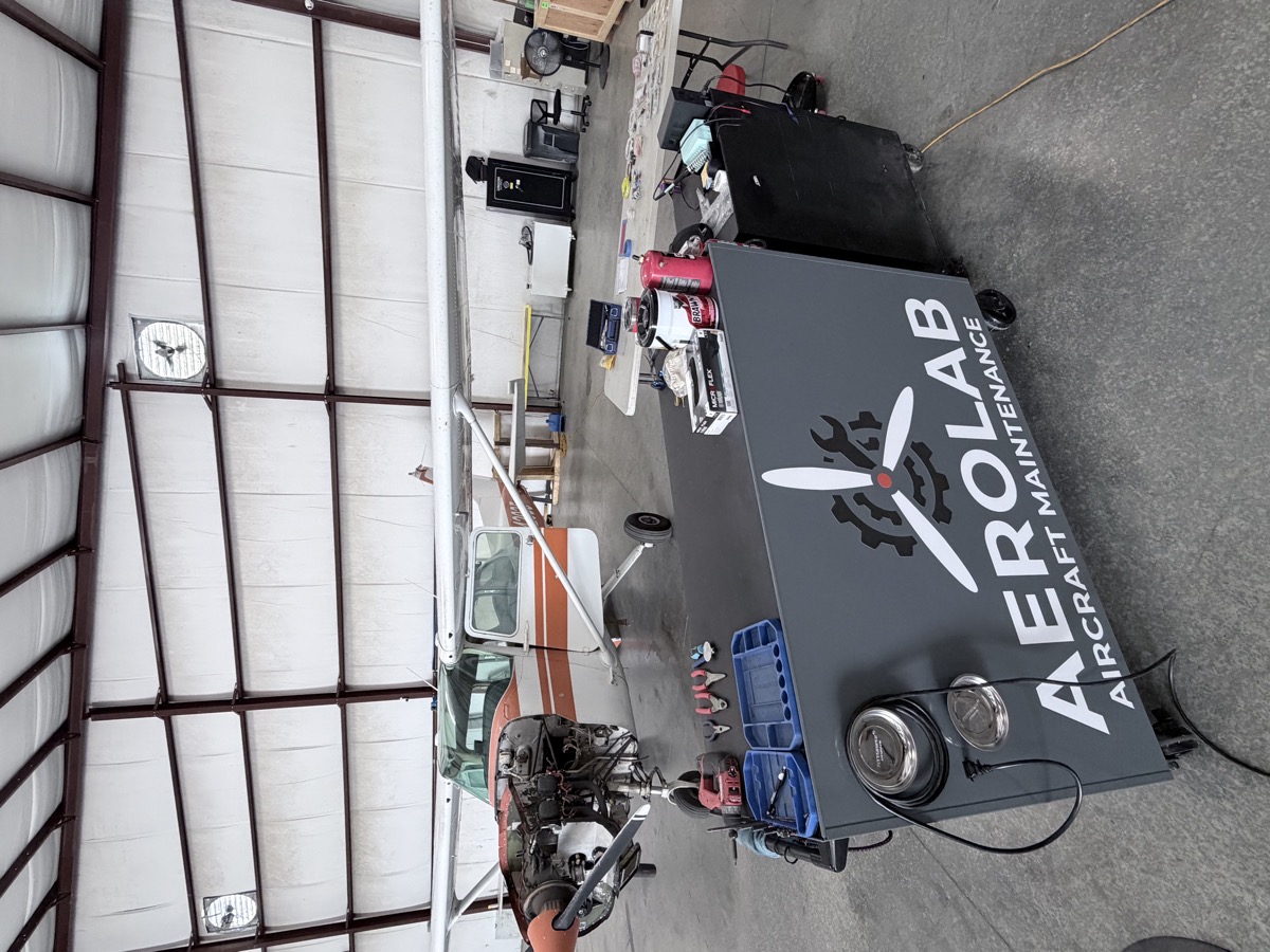 Precision aircraft maintenance in action